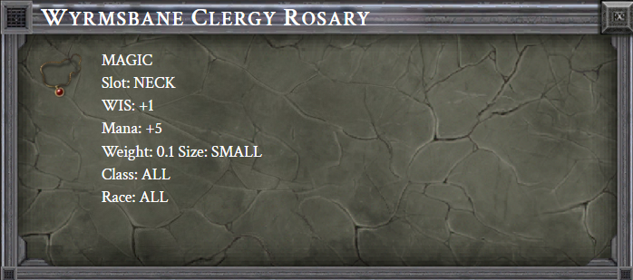 WYRMSBANE CLERGY ROSARY item card